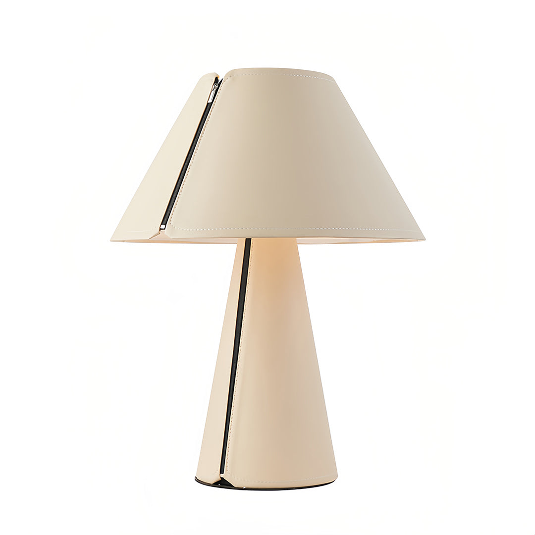 Elegant White Pleated Shade Modern Table Lamp for Bedroom Nightstand