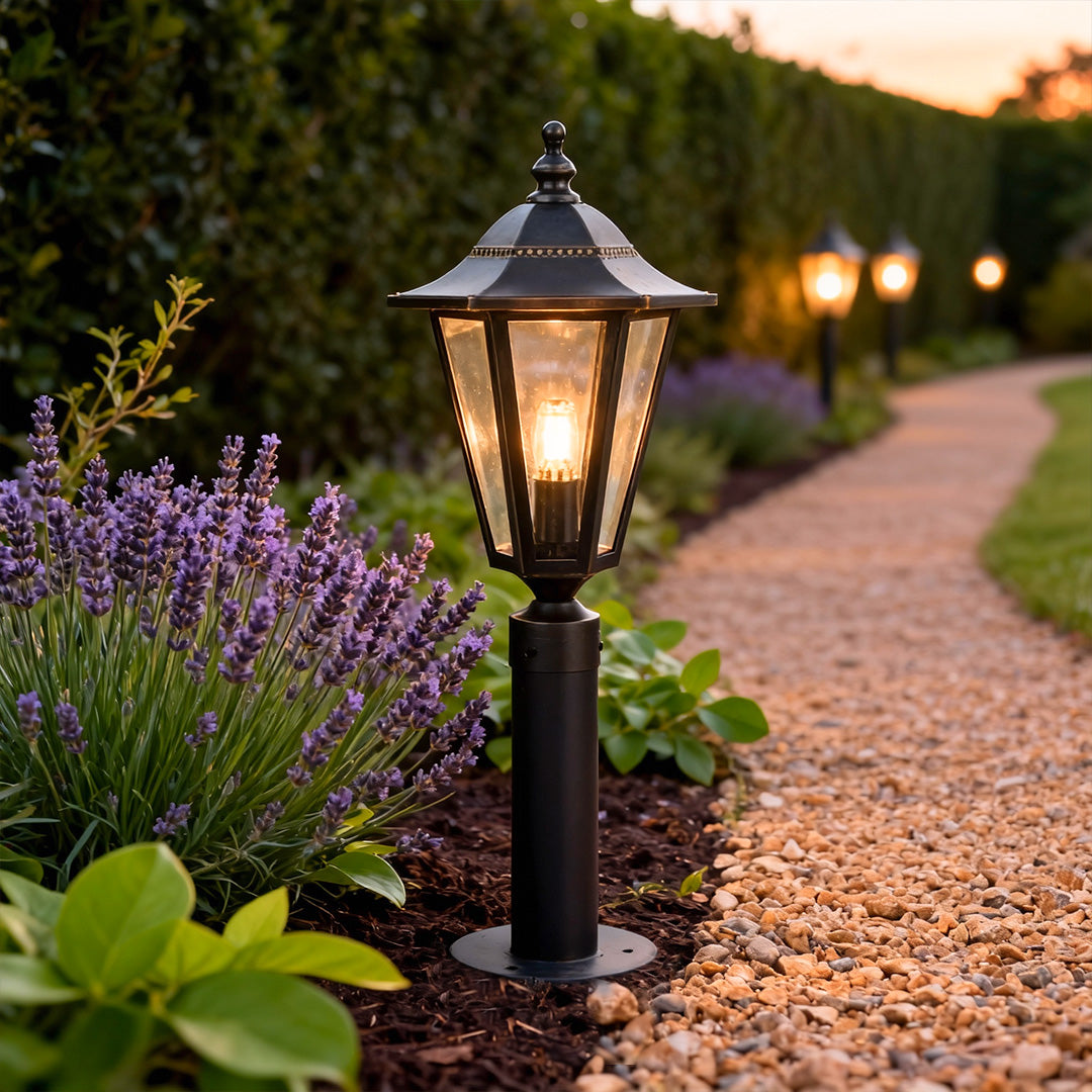 Modern Black Copper Landscape LED Path Lights - Waterproof Outdoor Illumination