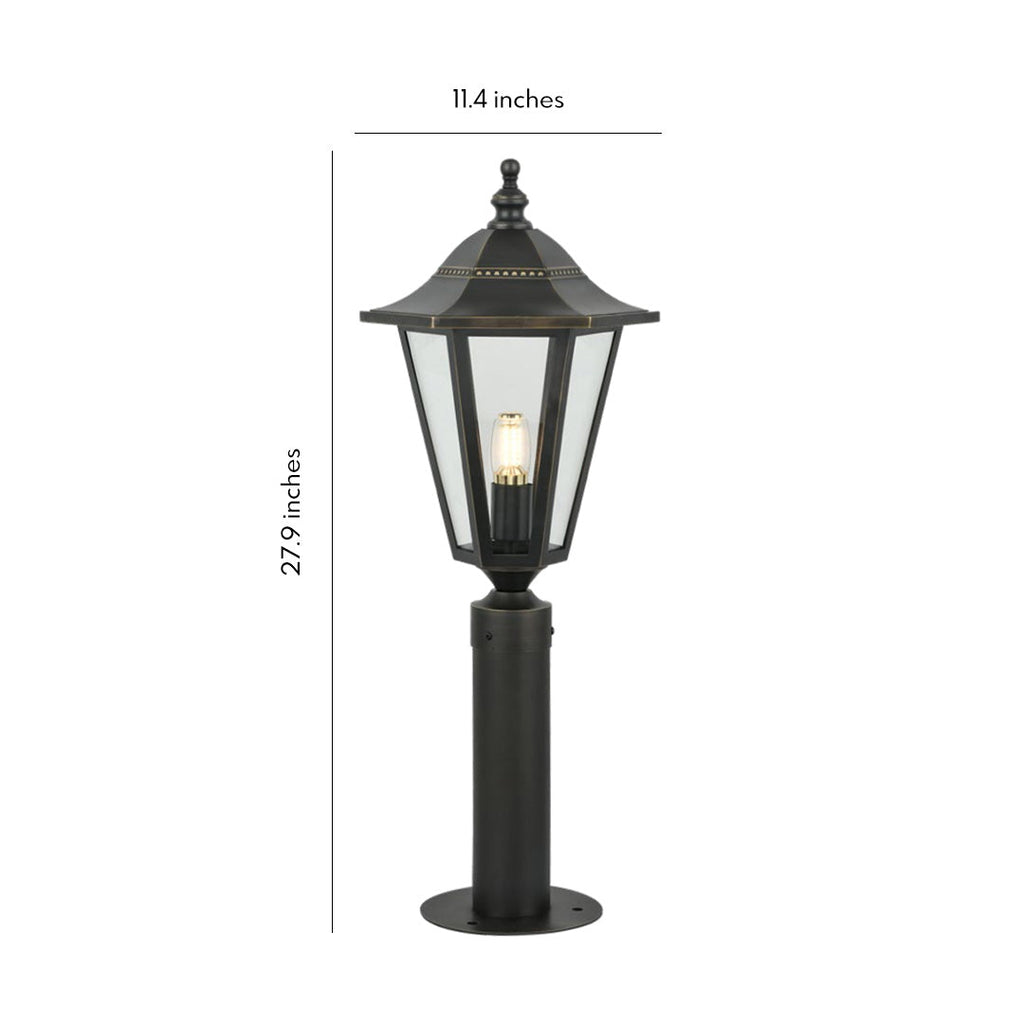 Modern Black Copper Landscape LED Path Lights - Waterproof Outdoor Illumination