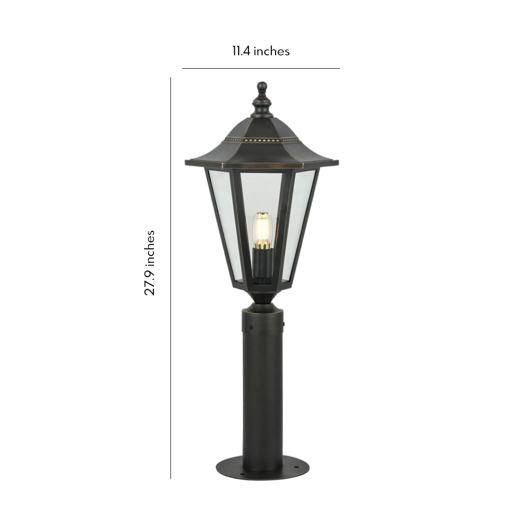 Modern Black Copper Landscape LED Path Lights - Waterproof Outdoor Illumination