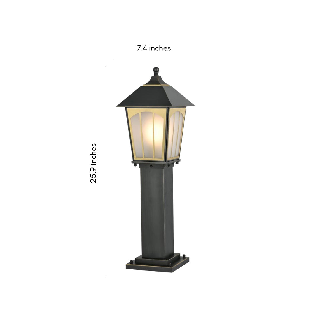Rustic Copper Waterproof LED Path Lights for Outdoor Garden Walkways