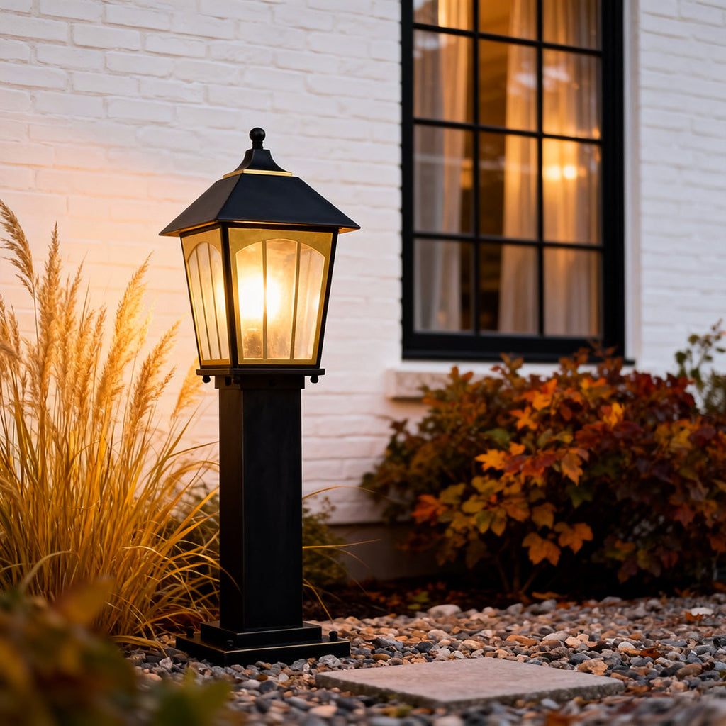 Rustic Copper Waterproof LED Path Lights for Outdoor Garden Walkways