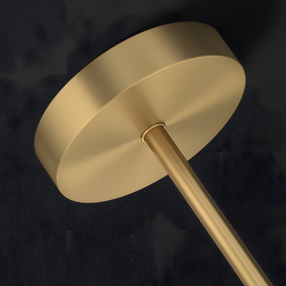 Modern Copper Adjustable Angle LED Linear Table Lamp for Home Office