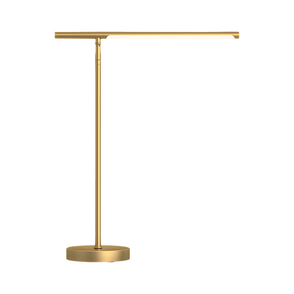 Modern Copper Adjustable Angle LED Linear Table Lamp for Home Office
