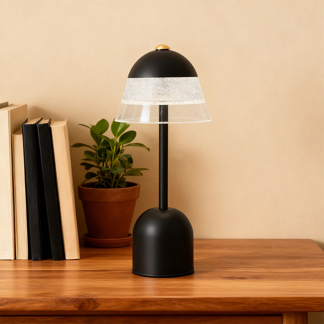 Modern USB LED Table Lamp with Eye-Protecting Design for Reading, White