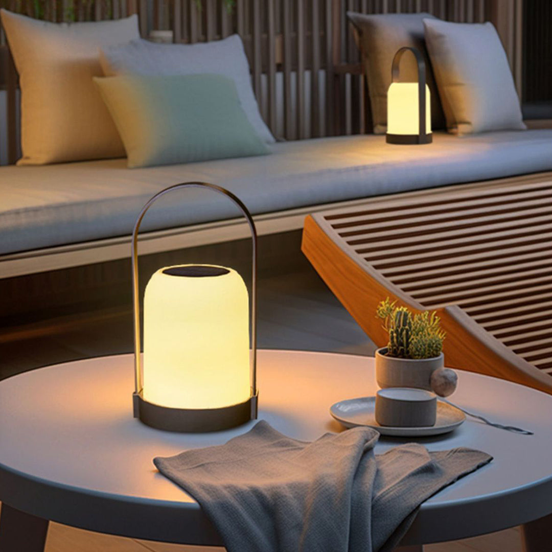 Portable Solar-Powered Waterproof LED Lantern for Outdoor Activities