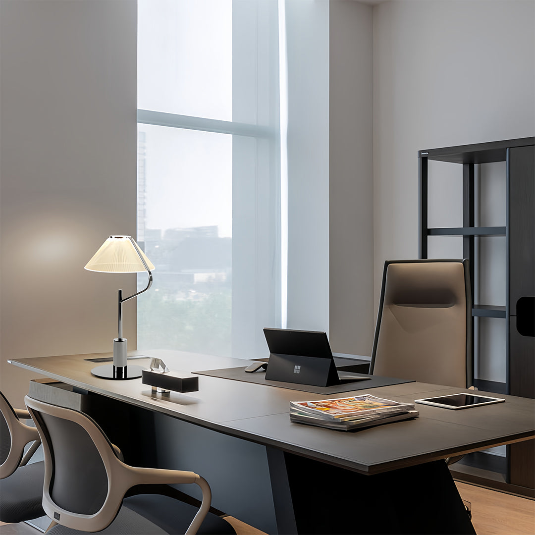 Elegant Chrome LED Floor Lamp with Acrylic Shade for Modern Living Rooms