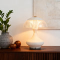 Minimalist White Table Lamp with Creative Charging Design for Office Bedroom