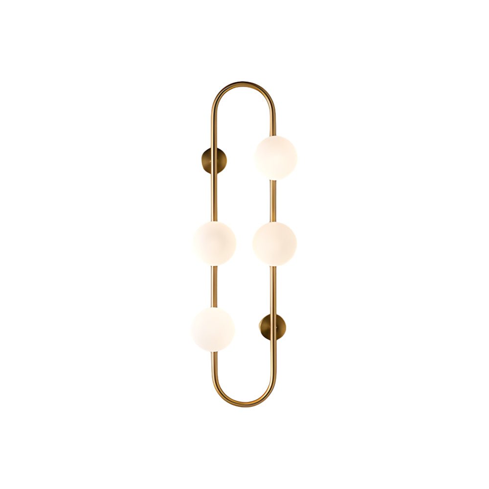 Post-Modern LED Wall Sconces with 4 Glass Bubble Balls for Living Room