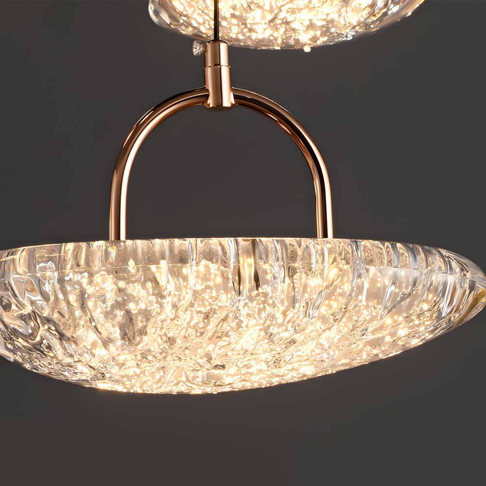 Modern White Acrylic LED Pendant Light with 3-Step Dimming for Living Room