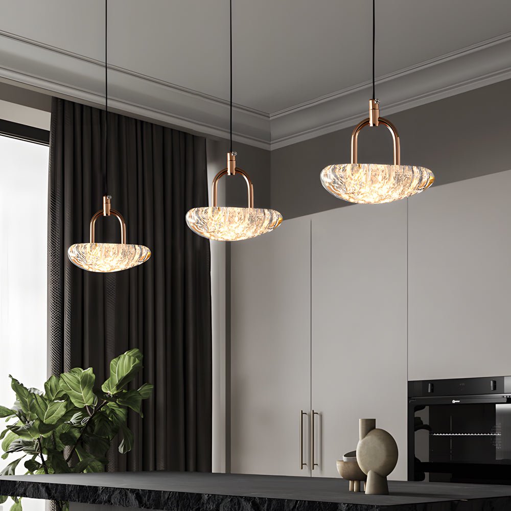Modern Acrylic Shade LED Pendant Light with 3-Step Dimming for Home Decor