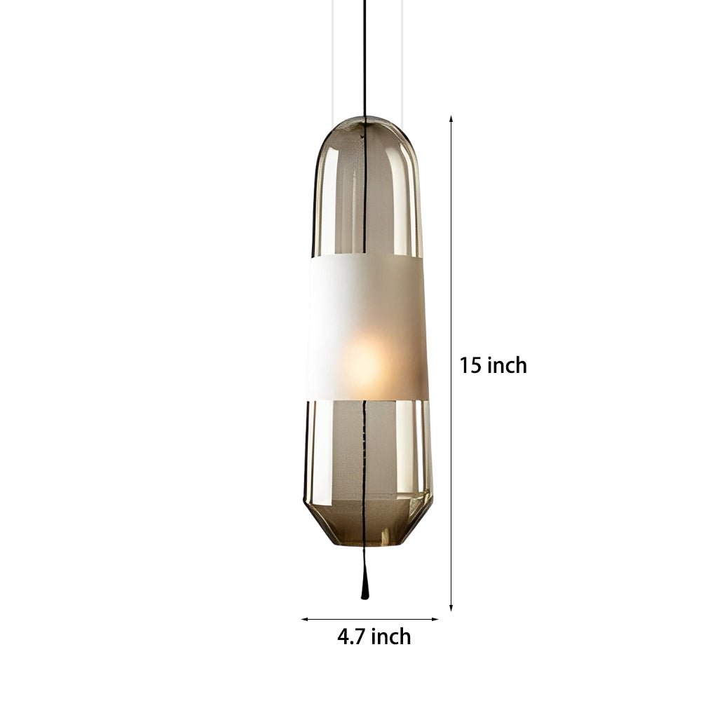 Nordic Art Glass Pendant Light Fixture in Colorful Contemporary Design