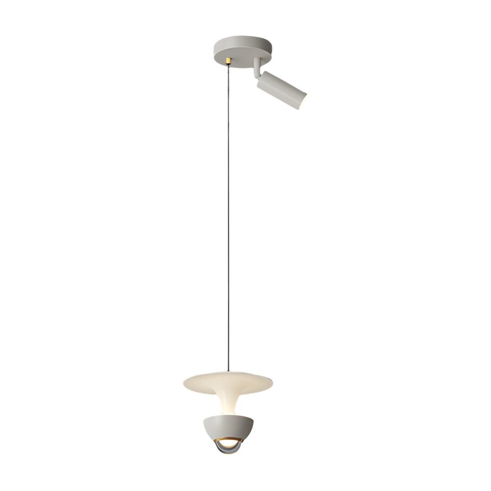 Sleek Black Adjustable Small Pendant Spotlight with 3-Step Dimming for Living Room