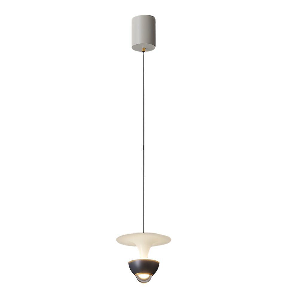Sleek Black Adjustable Small Pendant Spotlight with 3-Step Dimming for Living Room
