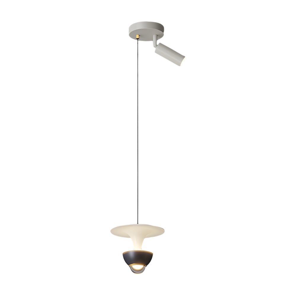Sleek Black Adjustable Small Pendant Spotlight with 3-Step Dimming for Living Room
