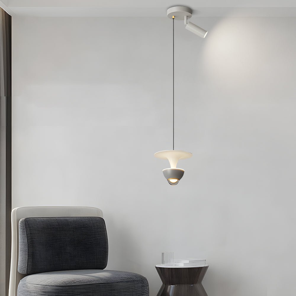 Modern Black Metal 3-Step Dimming Pendant Light for Living Room