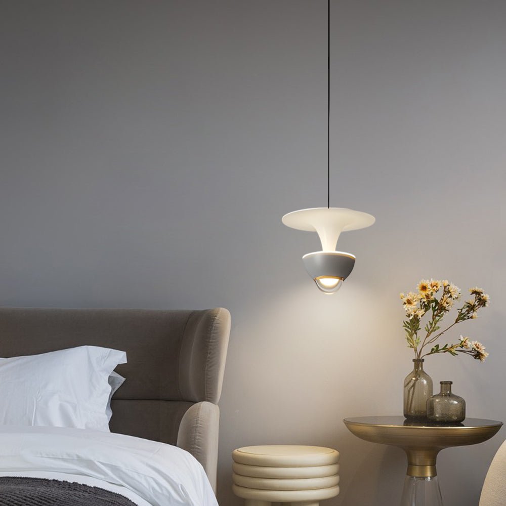 Sleek Black Adjustable Small Pendant Spotlight with 3-Step Dimming for Living Room