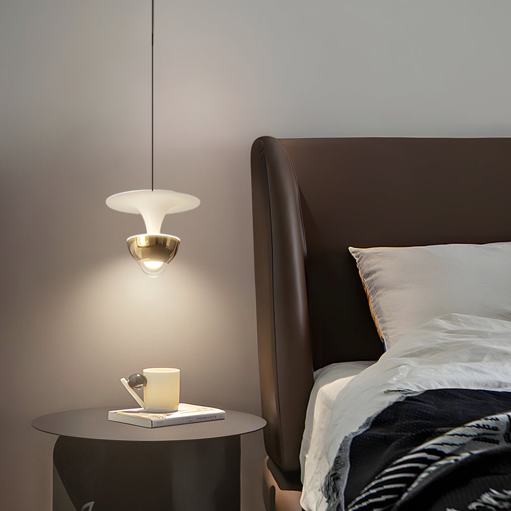 Sleek Black Adjustable Small Pendant Spotlight with 3-Step Dimming for Living Room