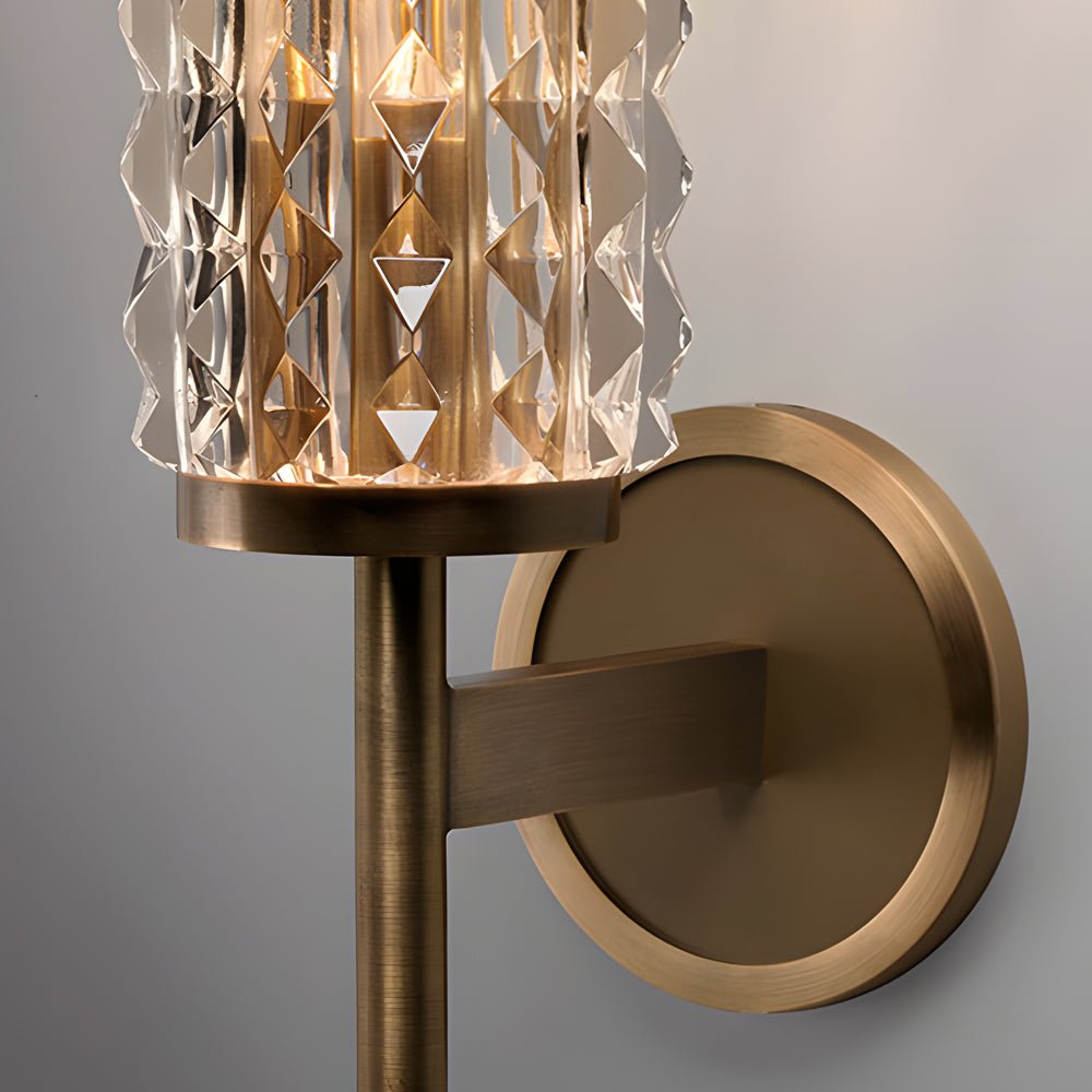 Stylish Copper and Glass Wall Sconces for Elegant Bedroom Decor