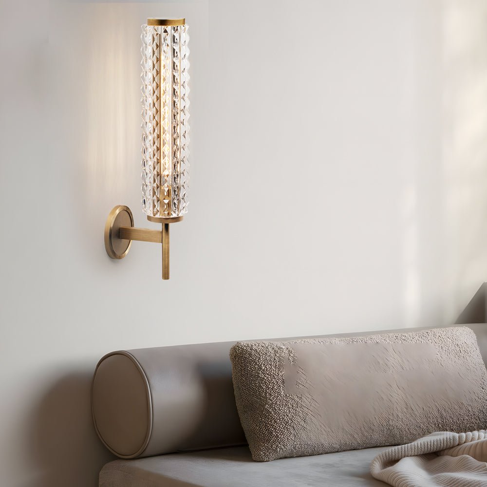 Stylish Copper and Glass Wall Sconces for Elegant Bedroom Decor
