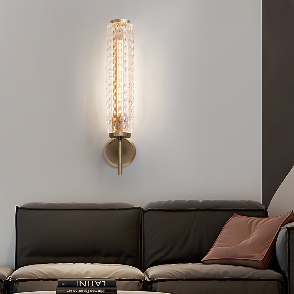 Stylish Copper and Glass Wall Sconces for Elegant Bedroom Decor