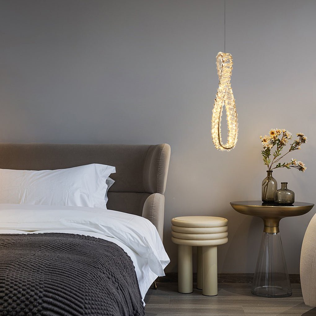 Luxury LED Crystal Chandelier Pendant Light for Modern Living Spaces