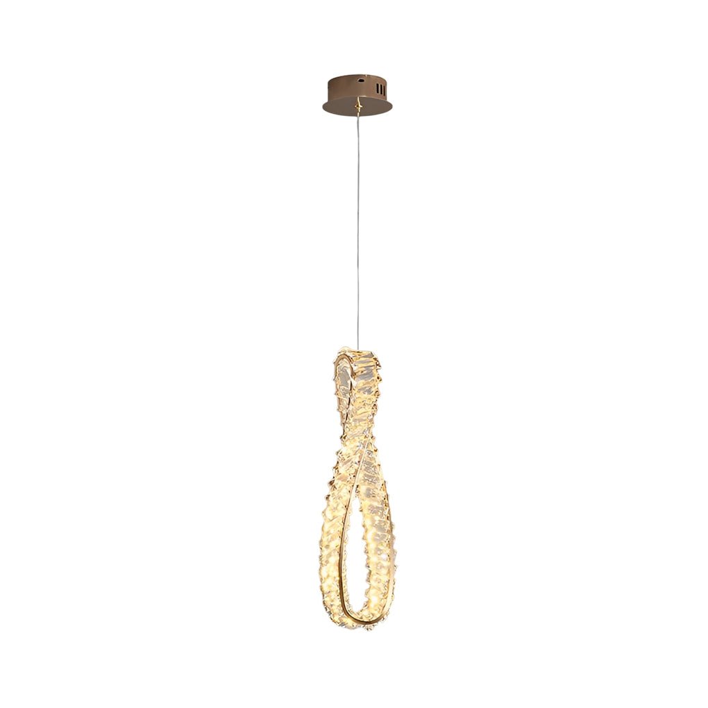 Luxury LED Crystal Chandelier Pendant Light for Modern Living Spaces