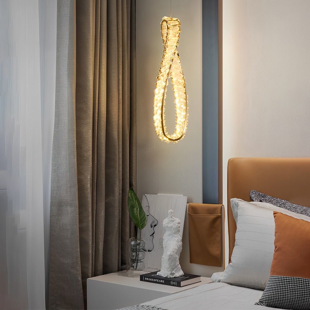Luxury LED Crystal Chandelier Pendant Light for Modern Living Spaces