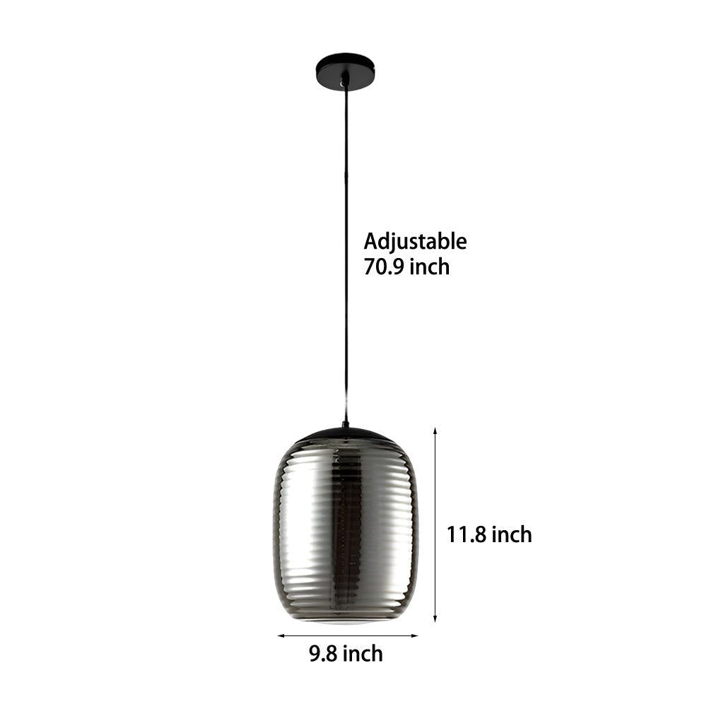 Post-Modern Glass Spiral LED Chandelier Pendant Light for Living Room