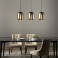 Post-Modern Glass Spiral LED Chandelier Pendant Light for Dining Room