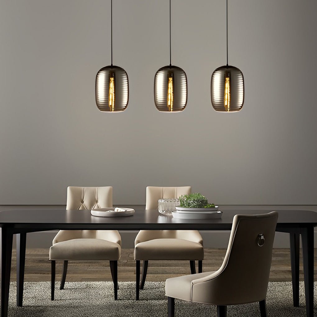 Post-Modern Glass Spiral LED Chandelier Pendant Light for Dining Room