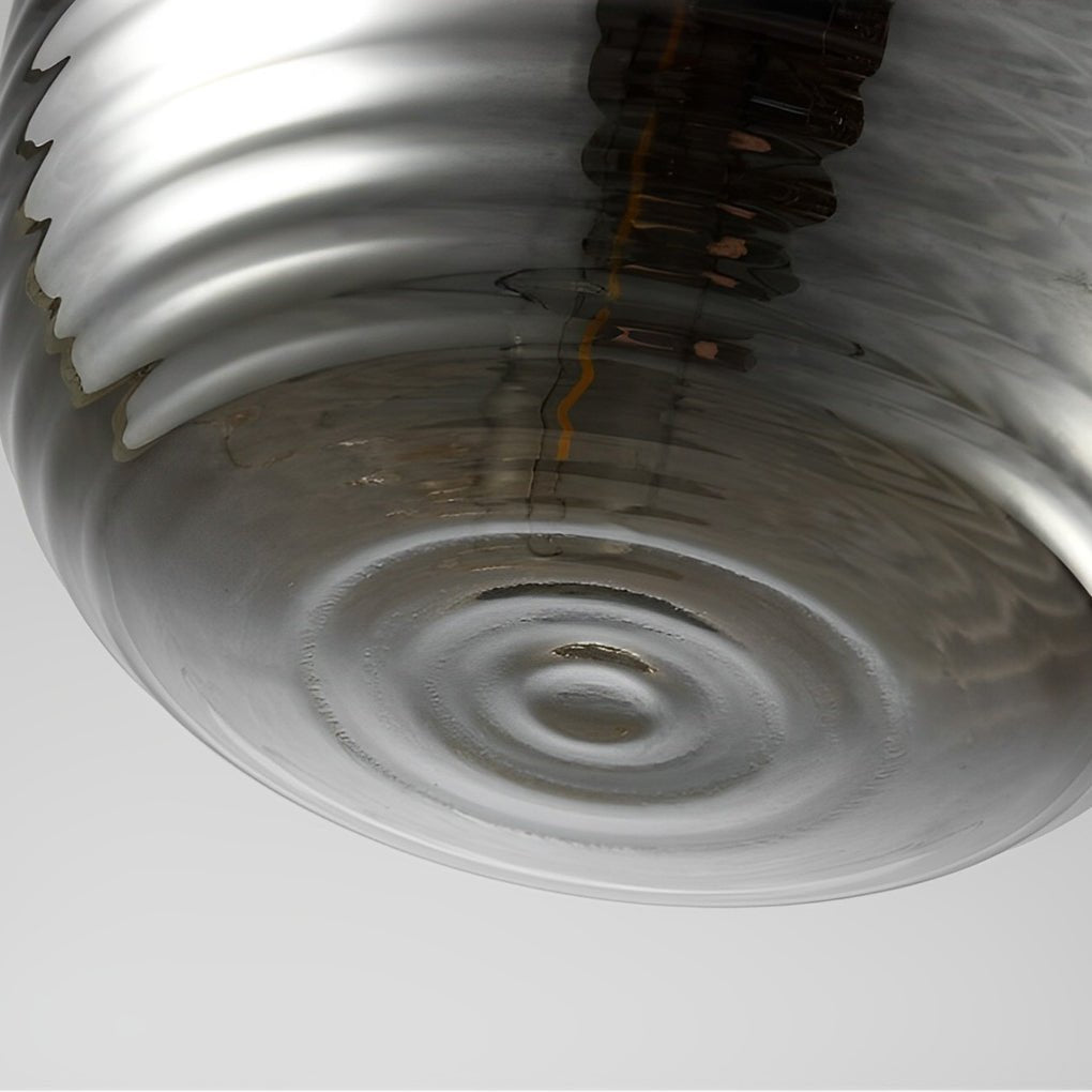 Post-Modern Glass Spiral LED Chandelier Pendant Light for Dining Room