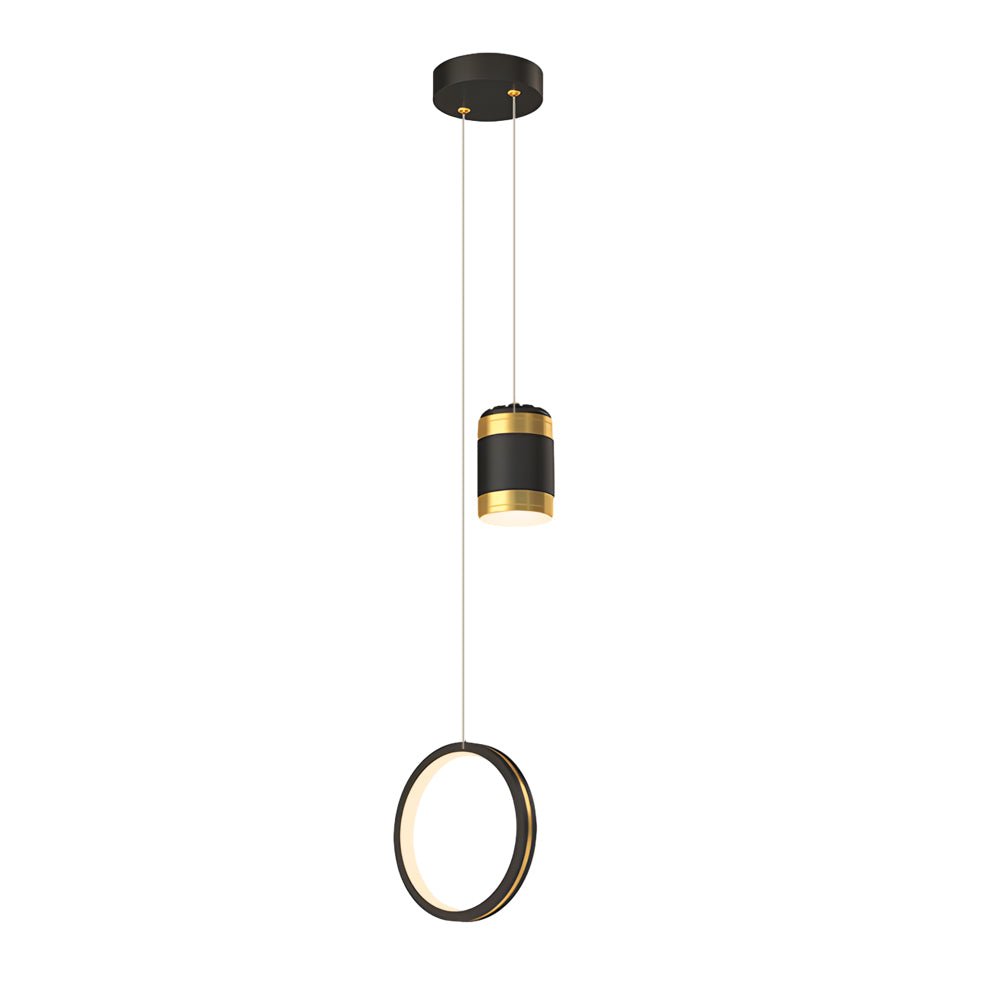 Modern Silver Starry LED Pendant Light with 3-Step Dimming for Bedroom
