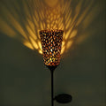 Vintage Red Wine Glass Solar LED Garden Lights for Outdoor Ambiance