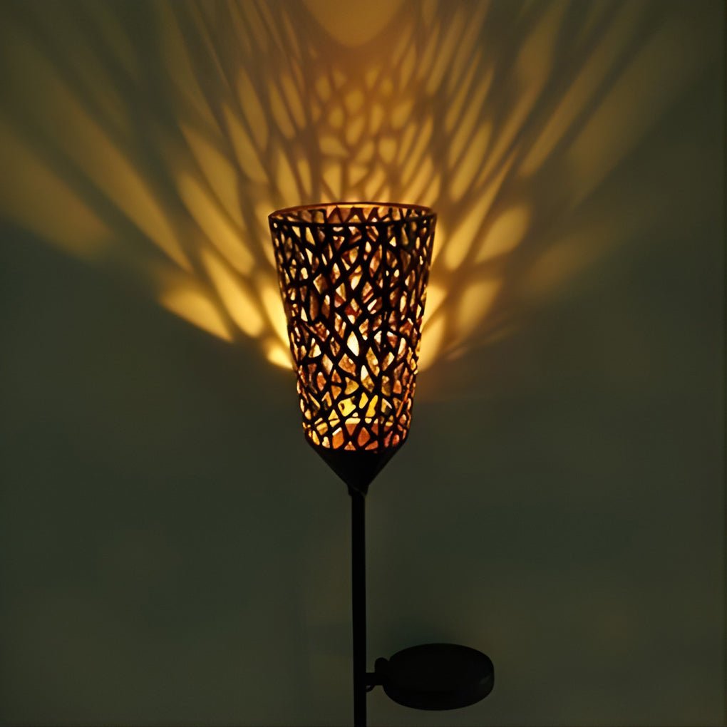 Vintage Red Wine Glass Solar LED Garden Lights for Outdoor Ambiance