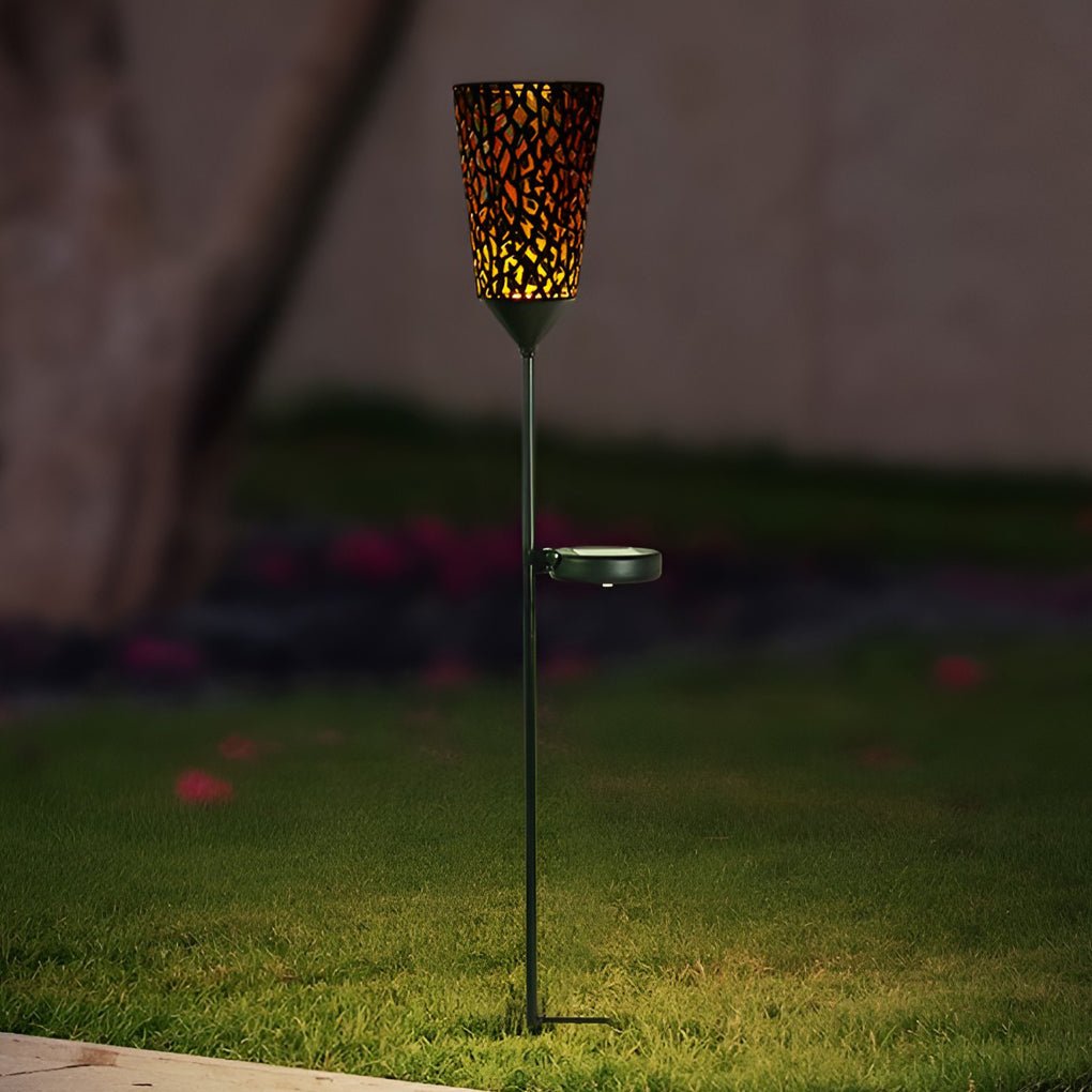 Vintage Red Wine Glass Solar LED Garden Lights for Outdoor Ambiance