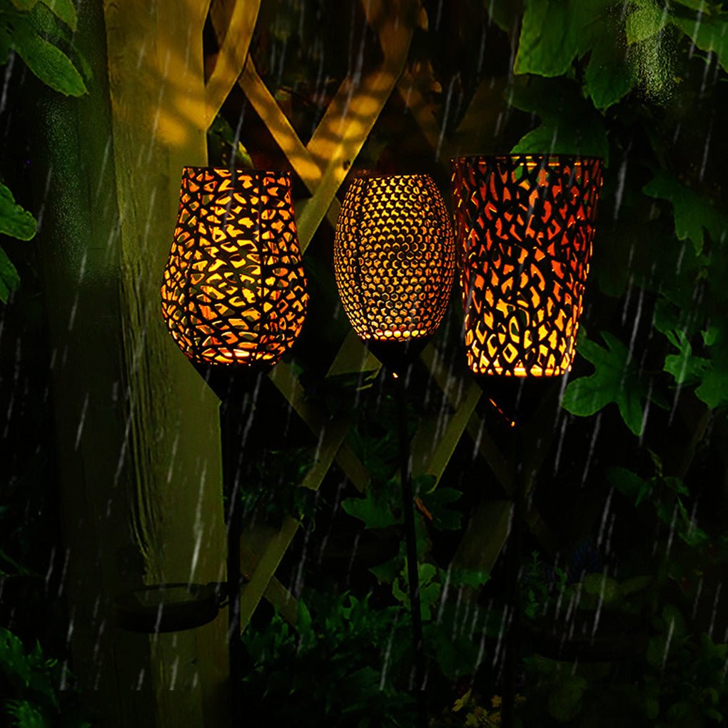 Vintage Red Wine Glass Solar LED Garden Lights for Outdoor Ambiance