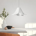 Nordic White Petals 3-Step Dimming Chandelier for Contemporary Spaces