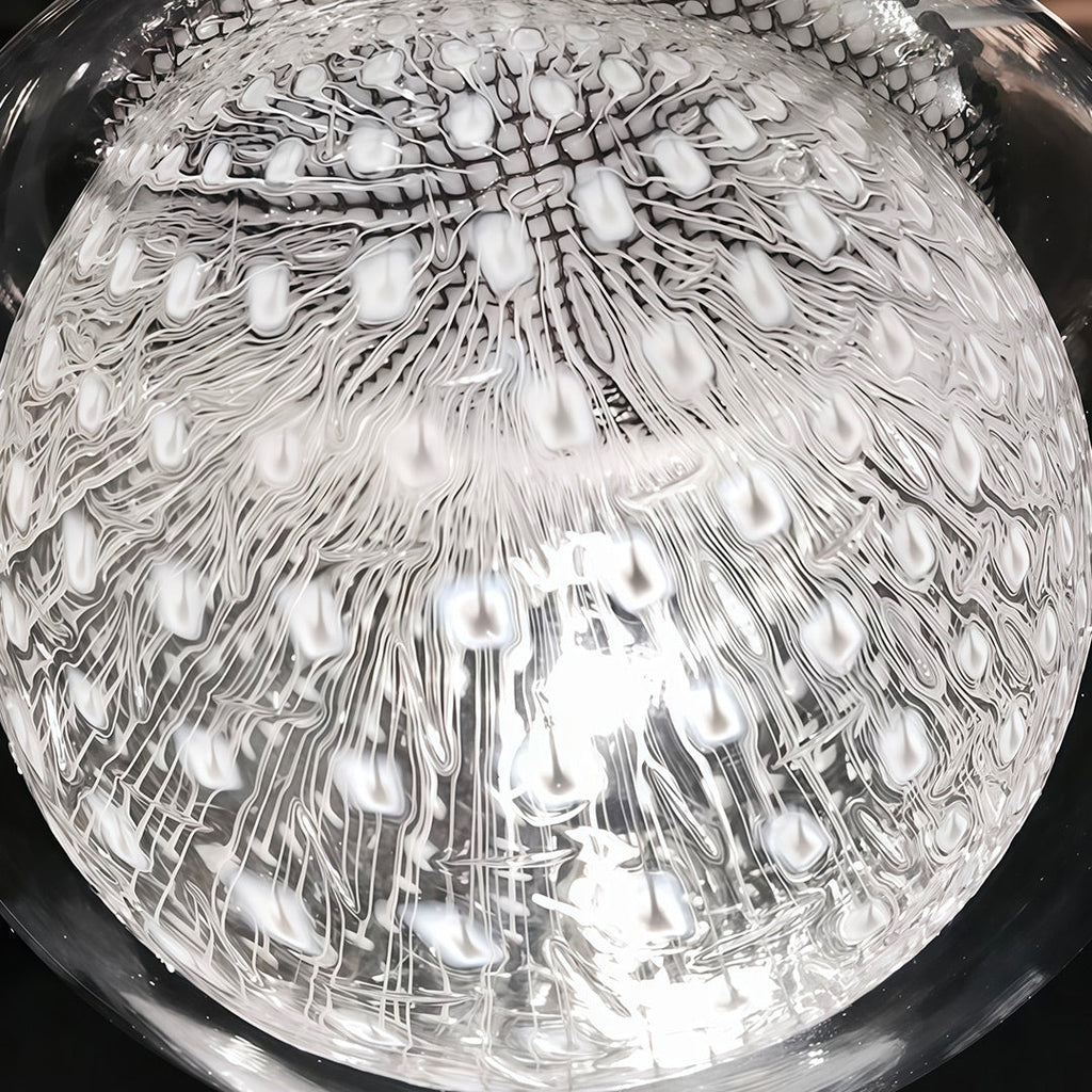 Elegant Nordic Glass Jellyfish Pendant Light for Dining Room Decor