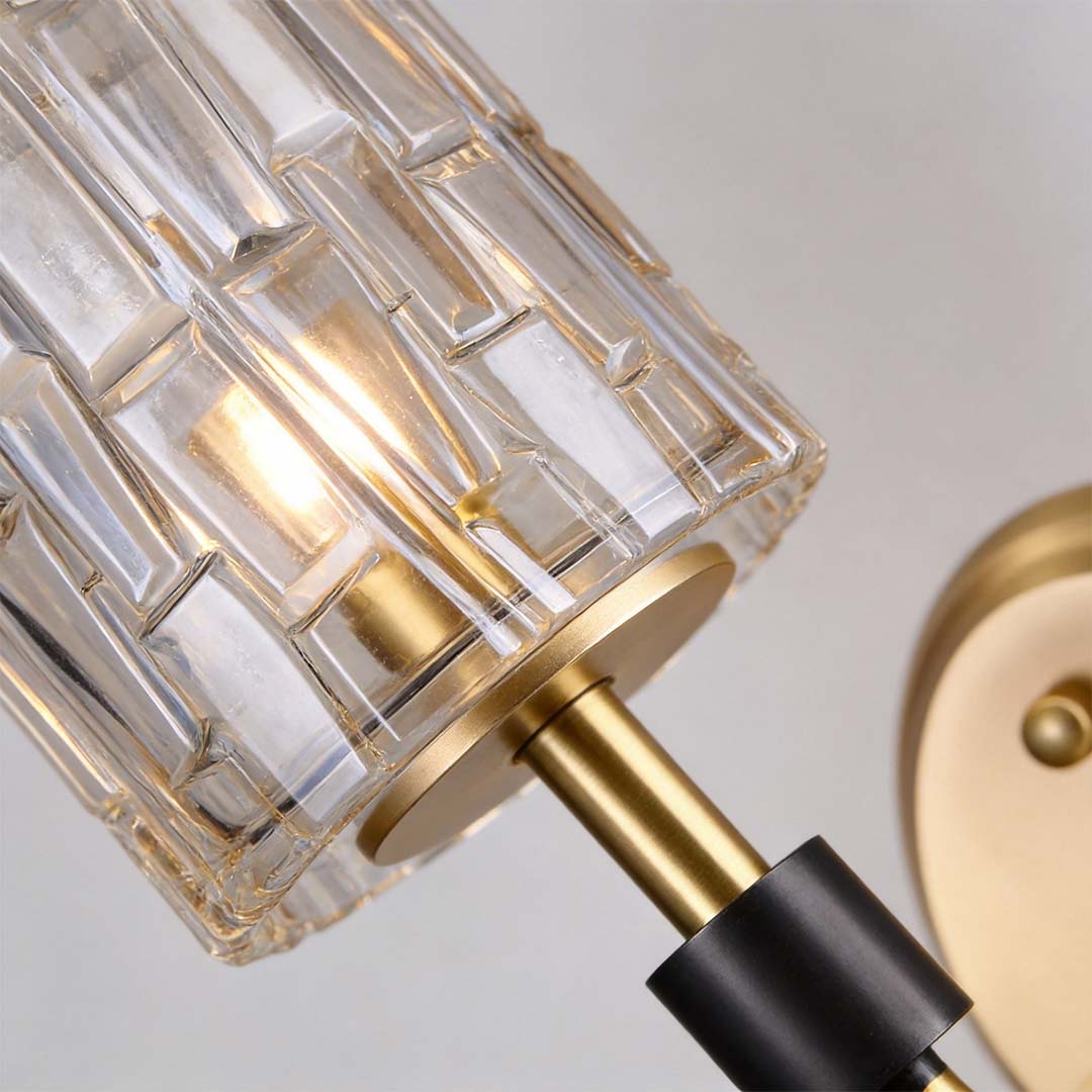 Luxurious Gold Crystal Wall Sconce Lamp for Elegant Living Room Decor