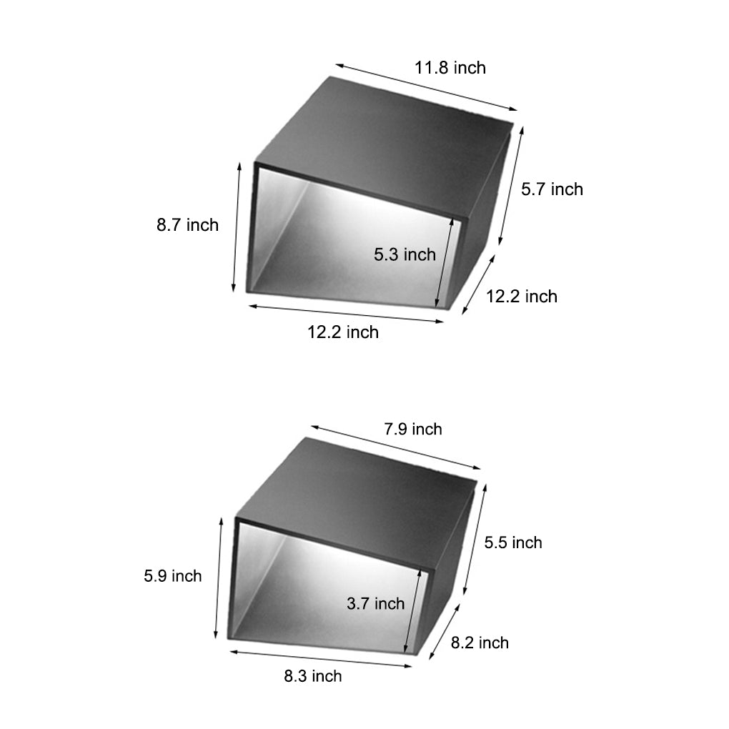 Sleek Geometric Aluminum Cube Path Light for Outdoor Landscape Lighting