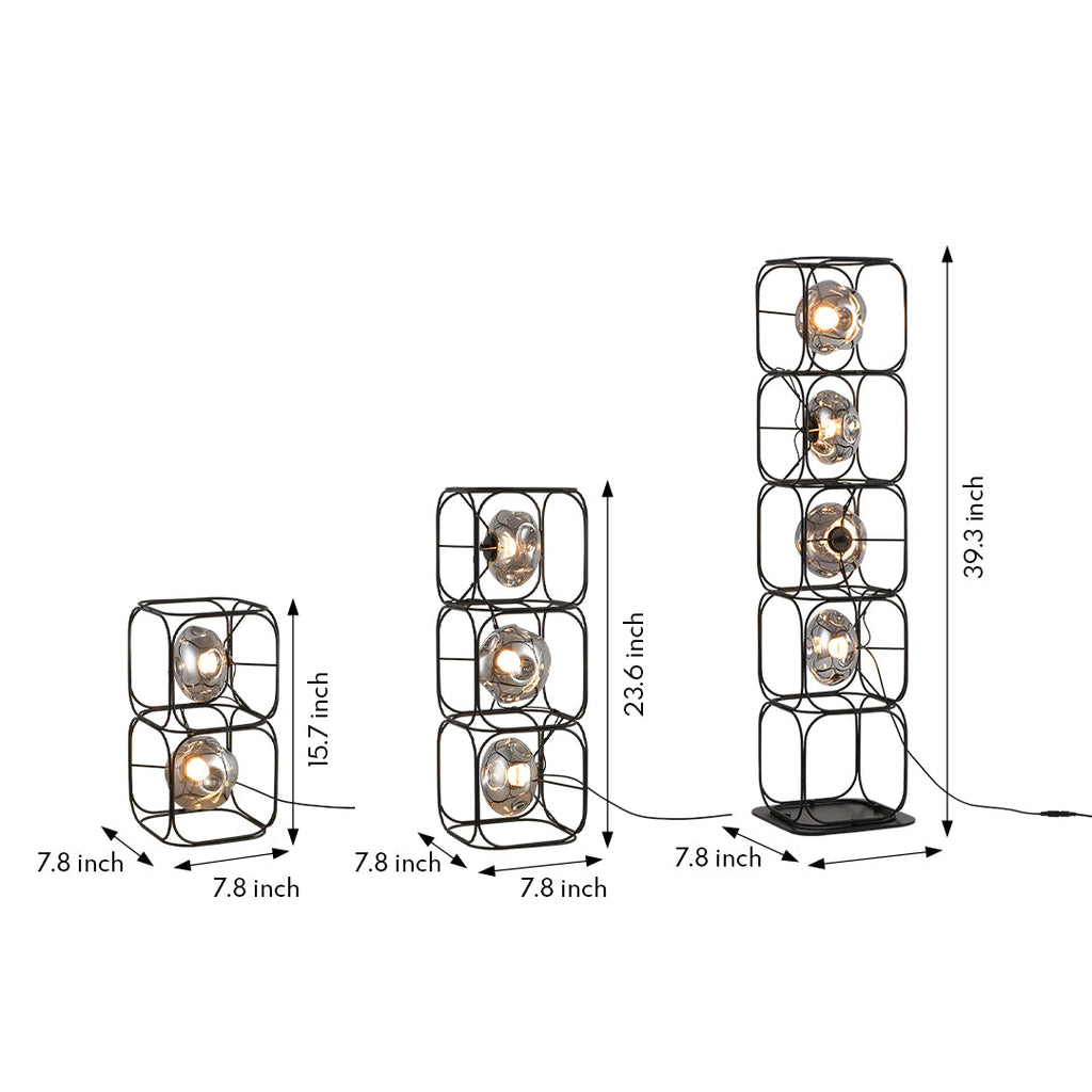 Stylish White LED Eye-Care Cube Table Lamp for Modern Home Decor