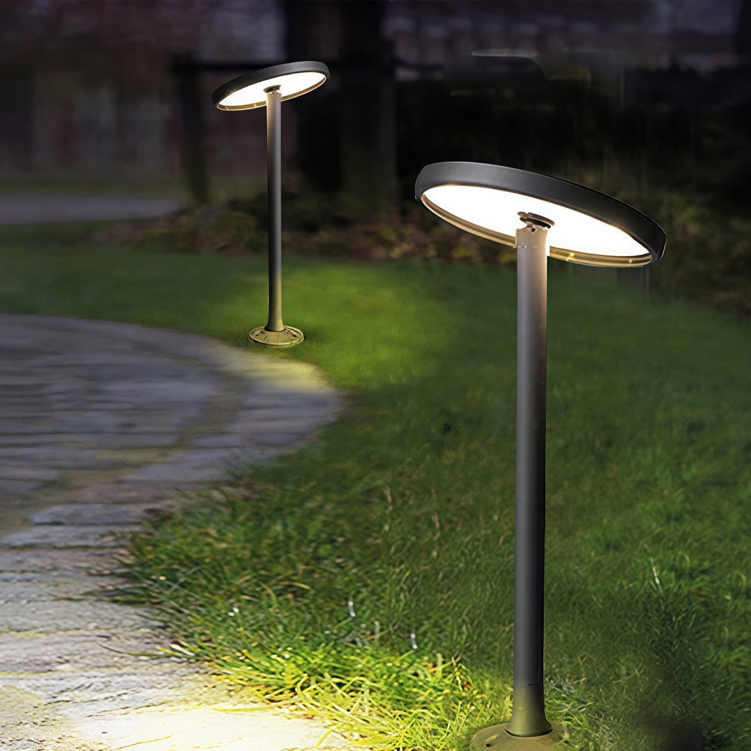 Modern Waterproof LED Path Lights in Black for Outdoor Landscape Design