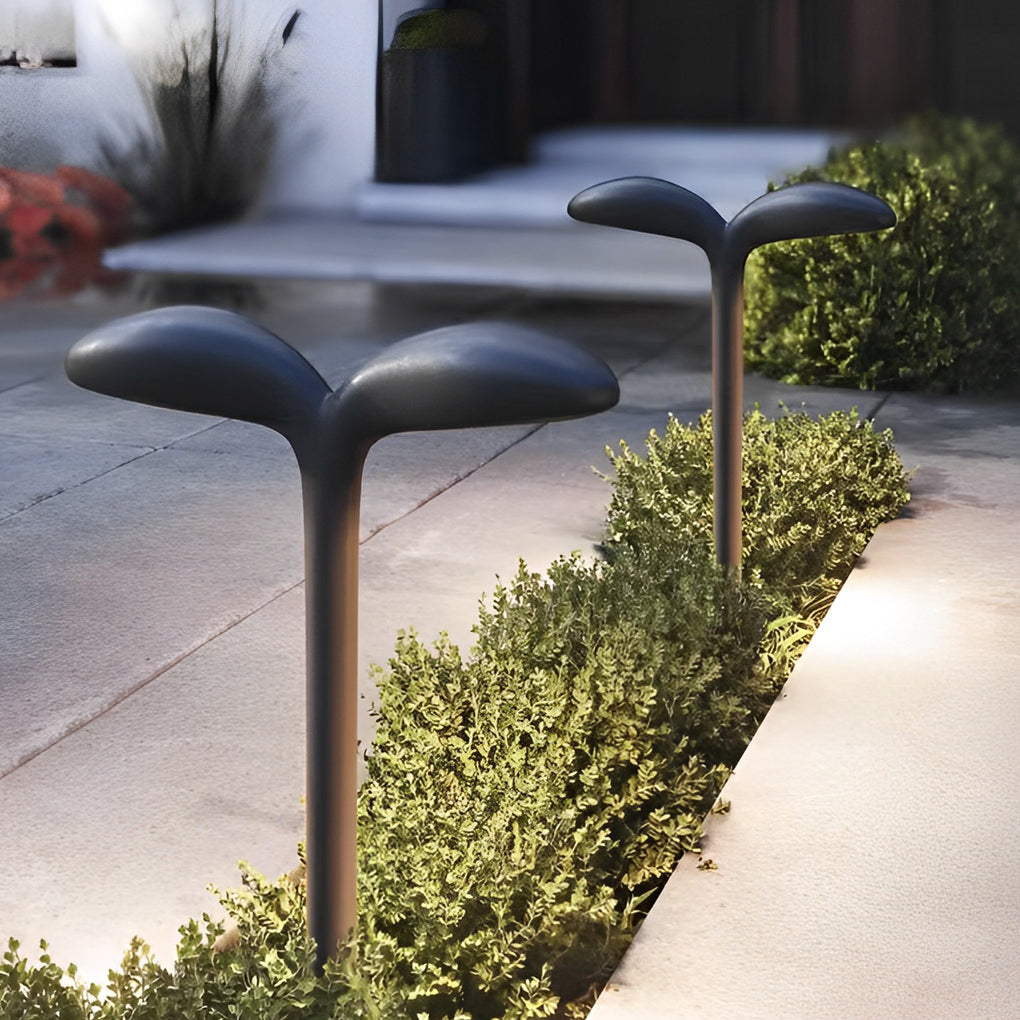 Modern Curved Aluminum LED Pathway Light for Outdoor Garden Landscape