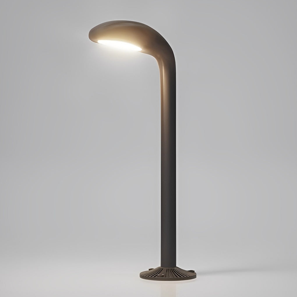 Modern Curved Aluminum LED Pathway Light for Outdoor Garden Landscape