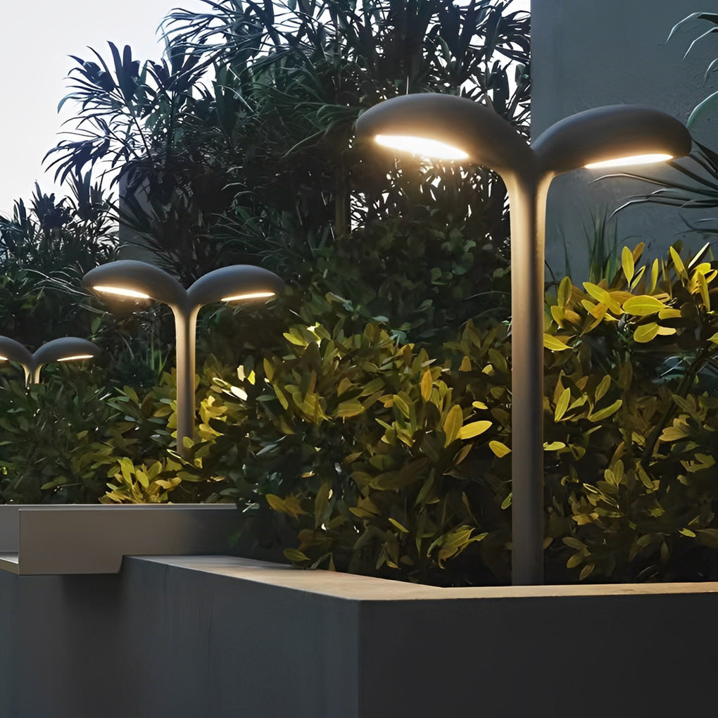 Modern Curved Aluminum LED Pathway Light for Outdoor Garden Landscape
