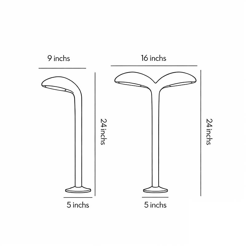 Modern Curved Aluminum LED Pathway Light for Outdoor Garden Landscape