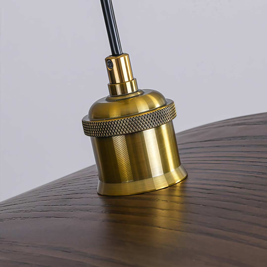 Wabi-Sabi Walnut Wood Curved Pendant Light for Rustic Kitchen Décor