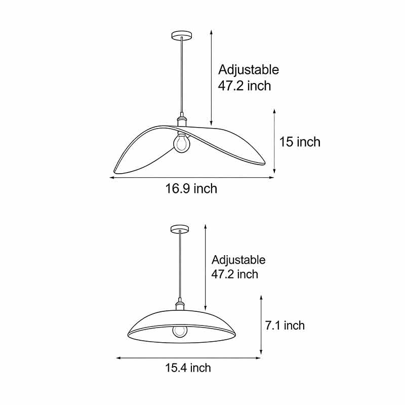 Wabi-Sabi Walnut Wood Curved Pendant Light for Rustic Kitchen Décor