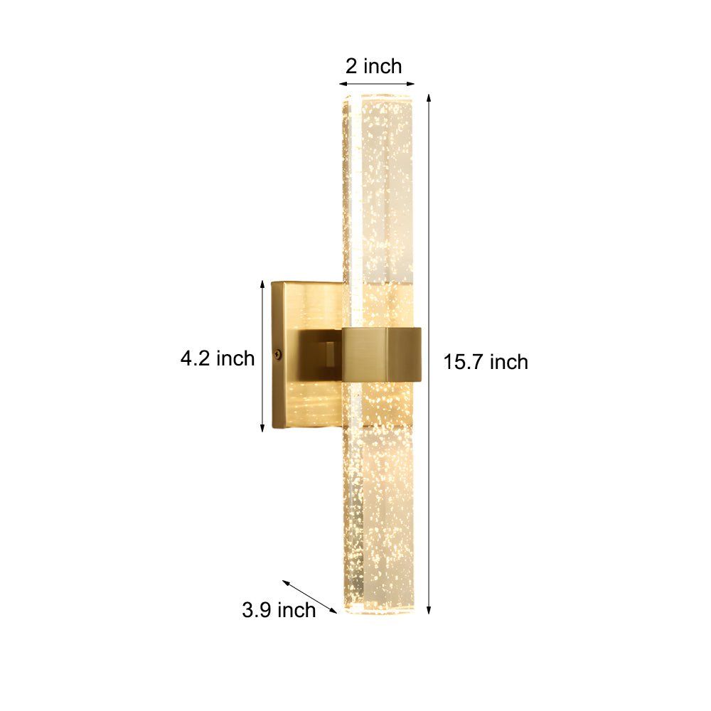 Modern Clear Crystal LED Wall Lamp for Living Room & Bedroom Lighting